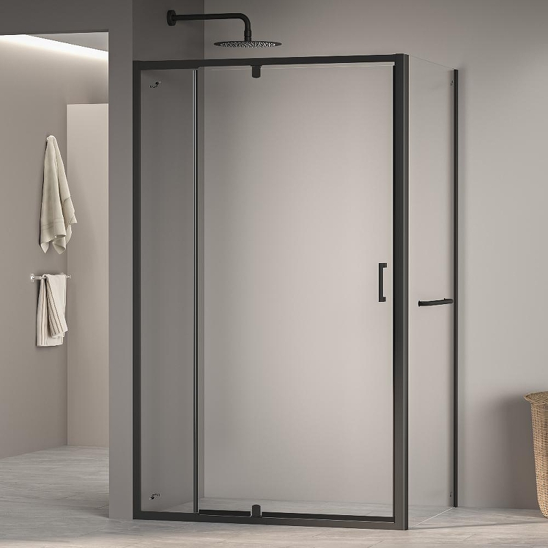 Душевой уголок RGW Passage 110x80 3508078118-14 профиль цвет Черный стекло прозрачное