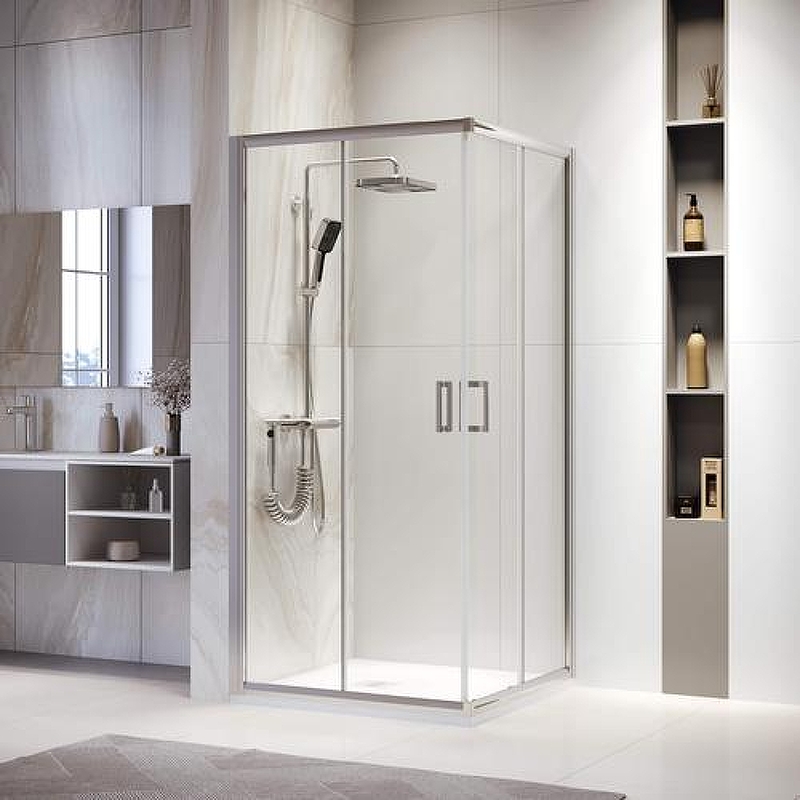 Душевой уголок RGW Passage 80x80 03083988-11, 19170188-01 профиль цвет Хром стекло прозрачное