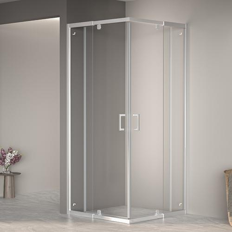 Душевой уголок RGW Passage 80x80 350803888-11, 19170188-01 профиль цвет Хром стекло прозрачное