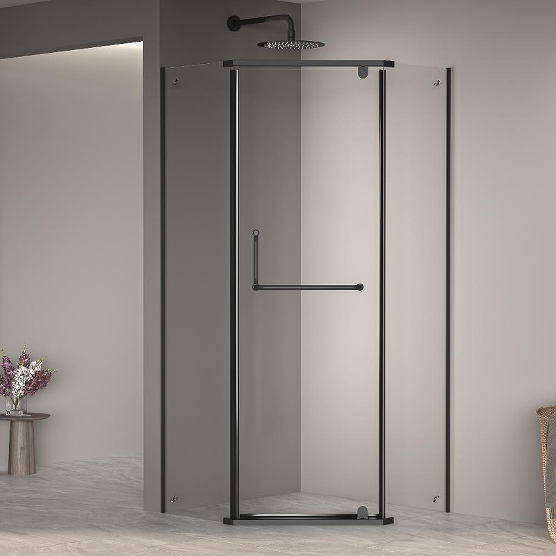 Душевой уголок RGW Passage PA-081B 90x90 35088199-14 профиль Черный стекло прозрачное
