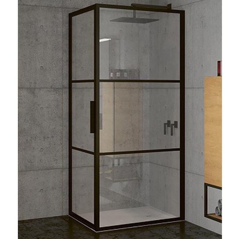 Душевой уголок Riho Grid 90x100 G004012121 (GB2090100) профиль Черный стекло прозрачное