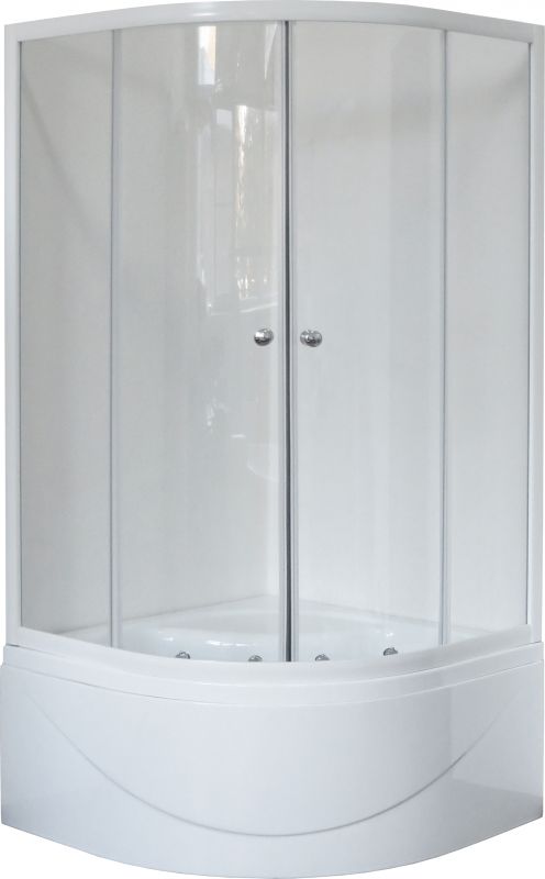 Душевой уголок Royal Bath RB 100BK-T стекло прозрачное