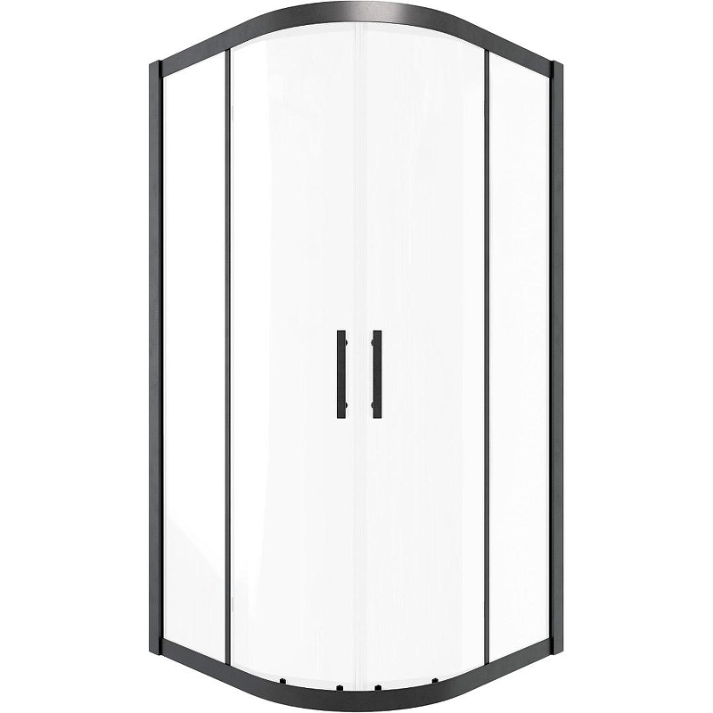 Душевой уголок Timo TPSS-90/03C-8 900x900x2000 T46 раздвижной профиль Черный стекло прозрачное