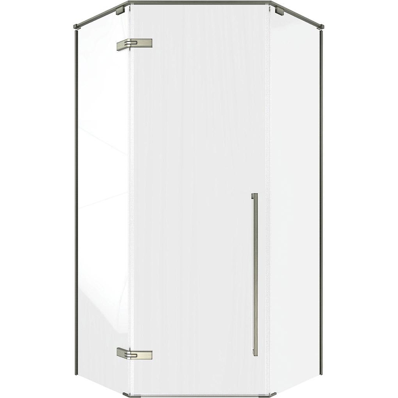 Душевой уголок Timo TTSSP-90/13C-8 900x900x2000 T66 распашной профиль Никель стекло прозрачное
