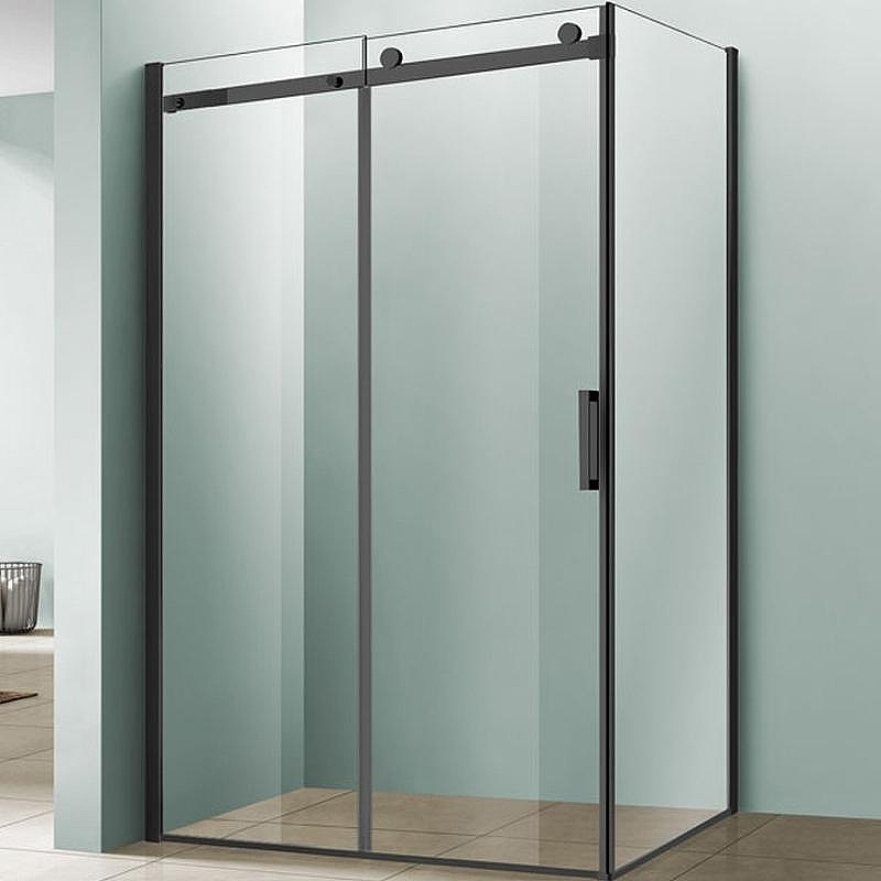 Душевой уголок Vincea Como 130x100 VSR-1C1013CLB профиль Черный стекло прозрачное