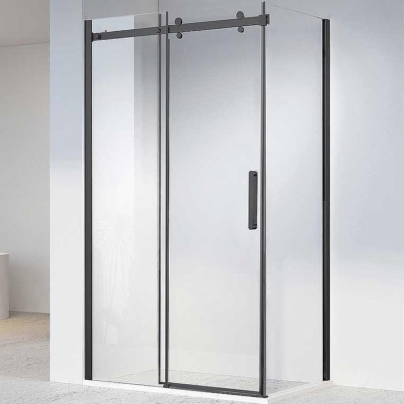 Душевой уголок Vincea Como-N 160x90 VSR-4CN9016CLB профиль Черный стекло прозрачное