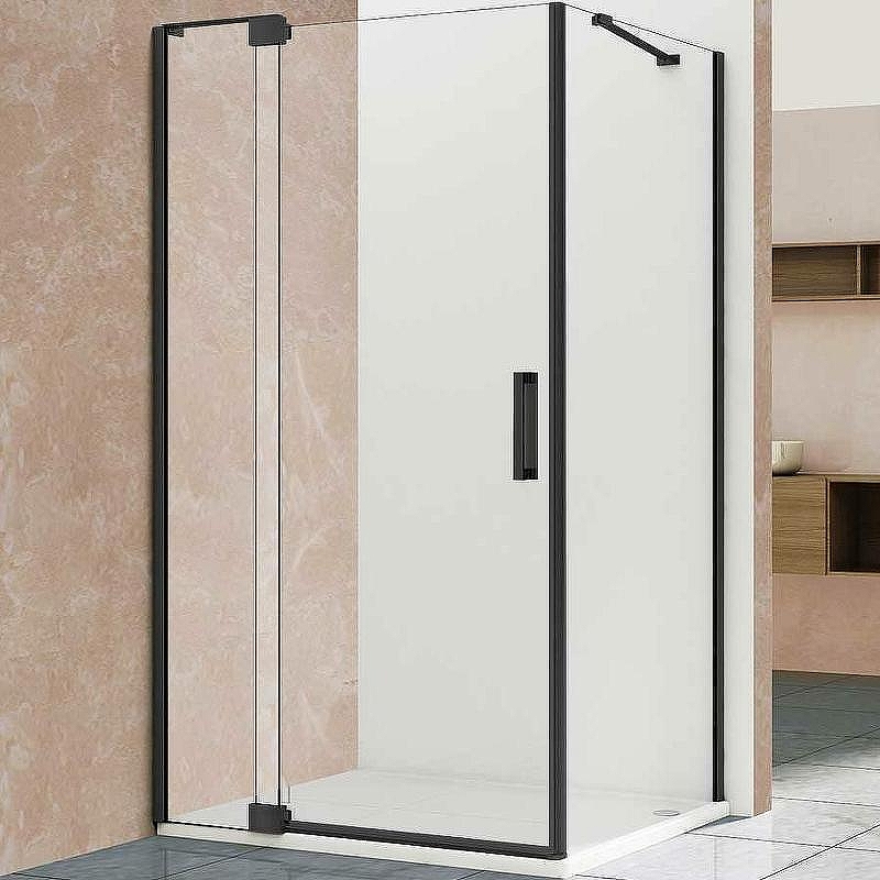 Душевой уголок Vincea Extra 110х90 VSR-1E101190CLB профиль Черный стекло прозрачное