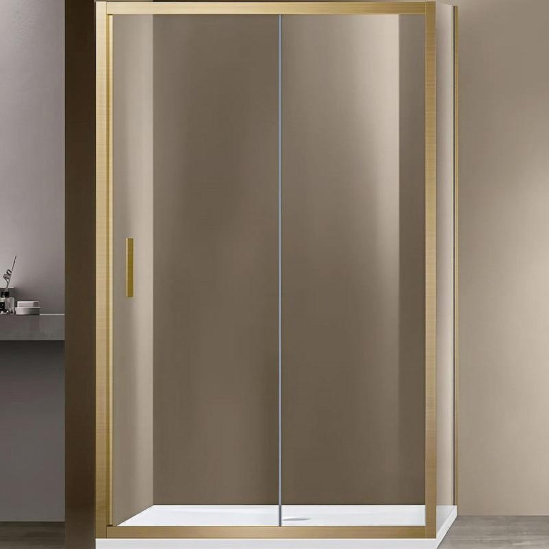 Душевой уголок Vincea Garda 120x90 VSR-1G9012CLG профиль Брашированное золото стекло прозрачное