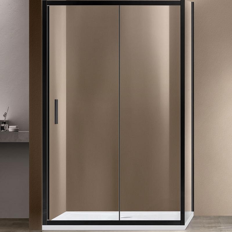 Душевой уголок Vincea Garda 130х90 VSR-1G9013CLB профиль Черный стекло прозрачное