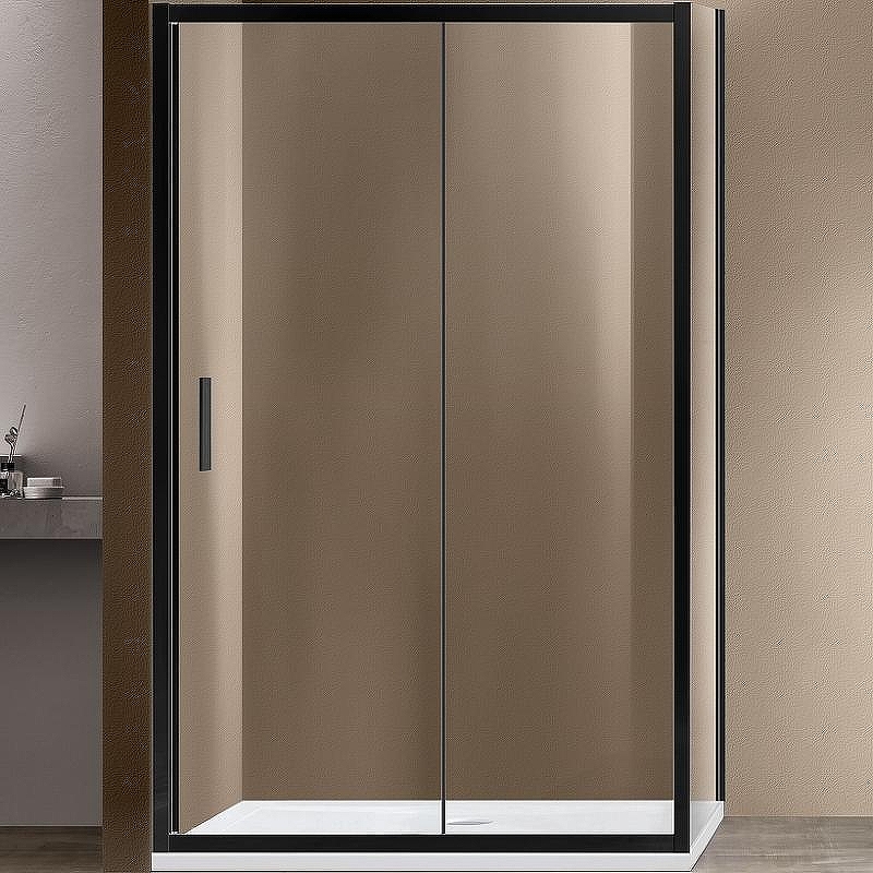 Душевой уголок Vincea Garda 150x90 VSR-1G9015CLB профиль Черный стекло прозрачное
