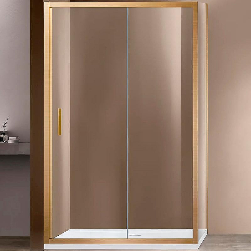 Душевой уголок Vincea Garda 150x90 VSR-1G9015CLG профиль Брашированное золото стекло прозрачное