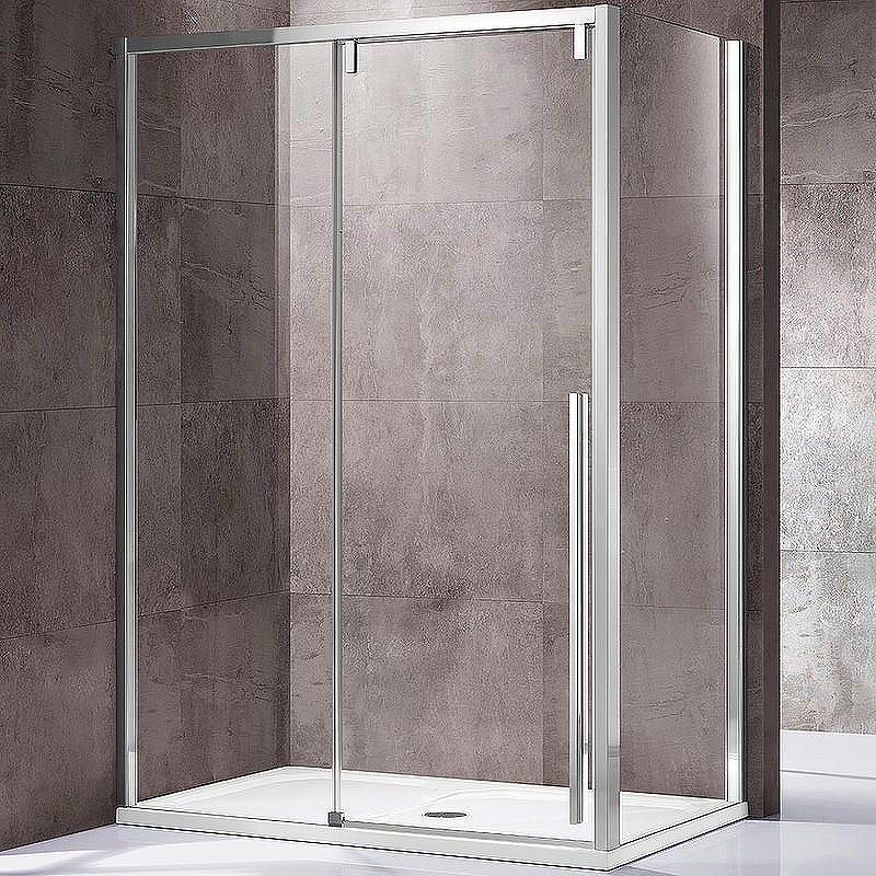 Душевой уголок Vincea Lugano 150х80 VSR-1L8015CL-1 профиль Хром стекло прозрачное