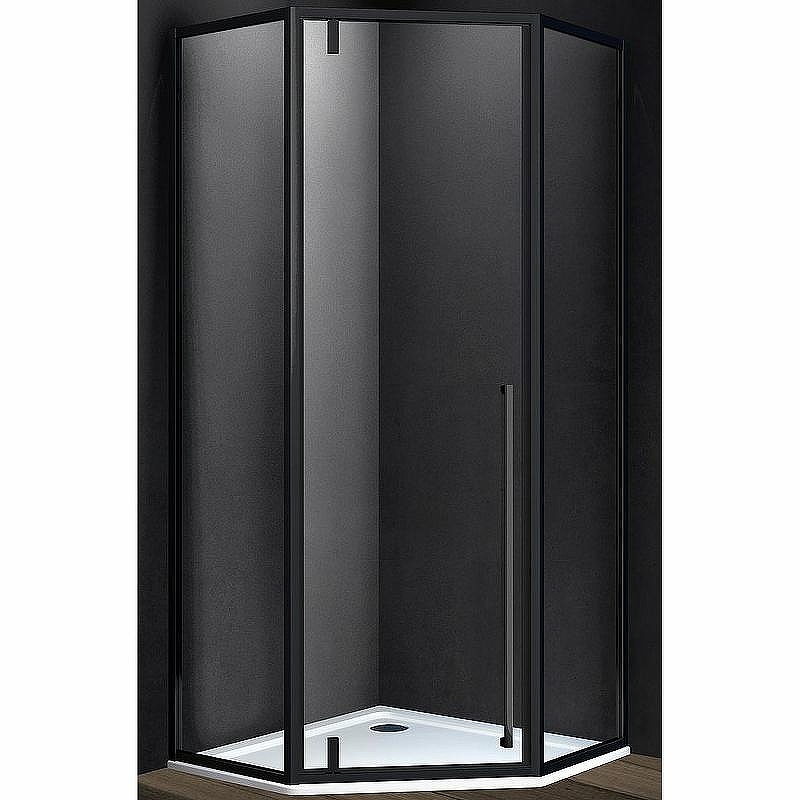Душевой уголок Vincea Penta 90x90 VSP-3P900CLB профиль Черный стекло прозрачное
