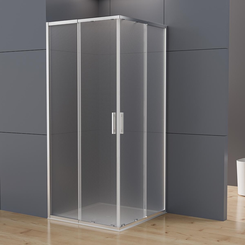Душевой уголок Vincea Rapid-N 90x110 VSS-3RN9011E10MT профиль Хром стекло текстурное