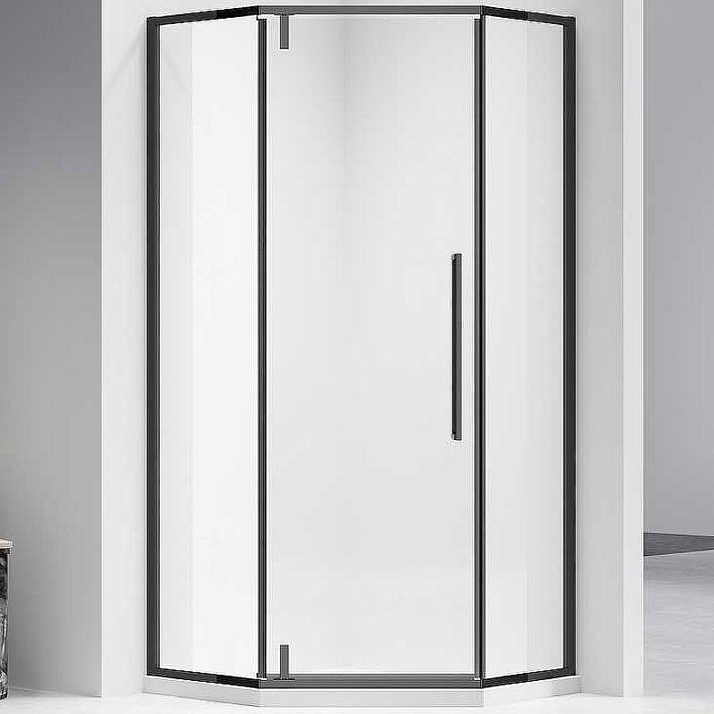 Душевой уголок Vincea Slim-N 100x100 VSP-4SN100CLB профиль Черный стекло прозрачное