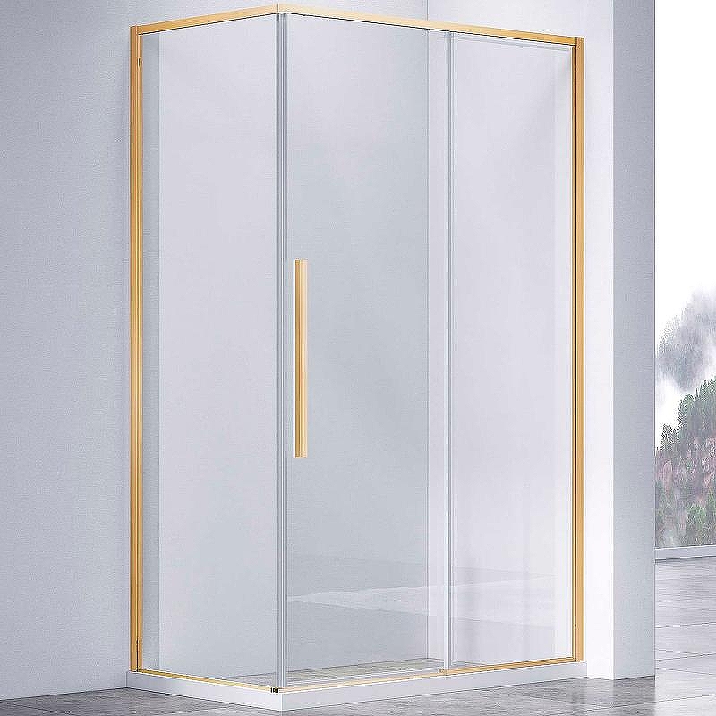 Душевой уголок Vincea Slim-N 110x90 VSR-4SN9011CLGM профиль Вороненая сталь стекло прозрачное