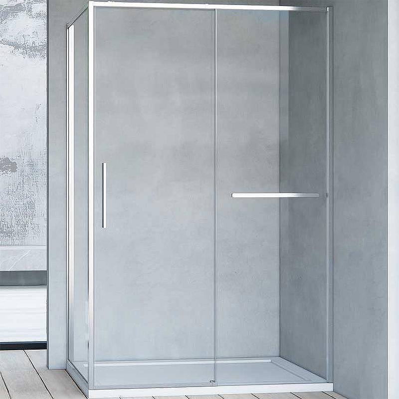 Душевой уголок Vincea Slim Soft 100x80 VSR-1SS8010CL профиль Хром стекло прозрачное