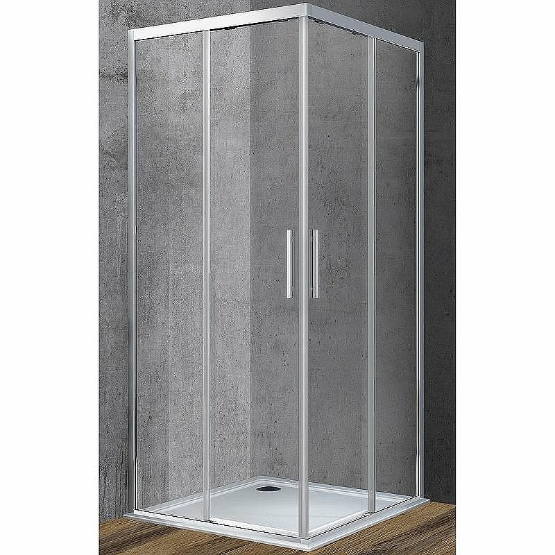 Душевой уголок Vincea Soft 100x100 VSS-3SO100CL профиль Хром стекло прозрачное
