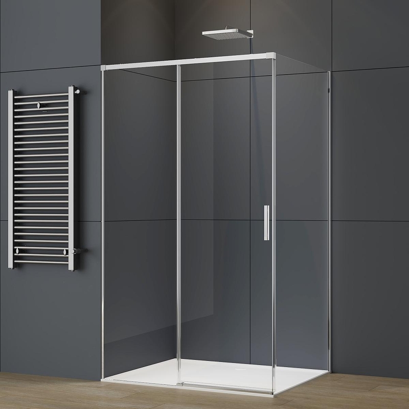 Душевой уголок Vincea Soft 2 130x80 VSR-3SO28013CL профиль Хром стекло прозрачное