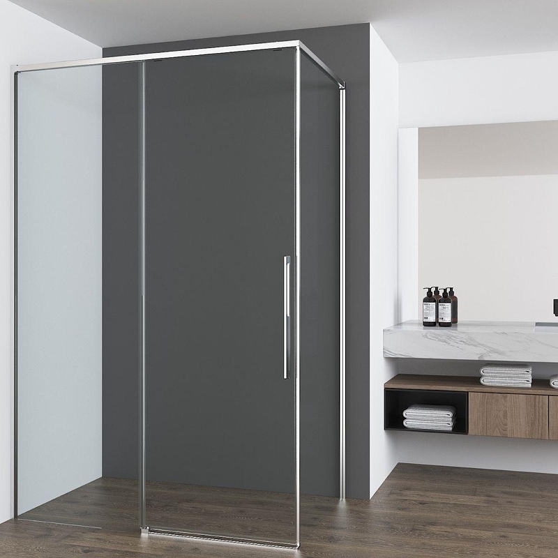 Душевой уголок Vincea Ultima 100х90 VSR-7UL9010CL профиль Хром стекло прозрачное