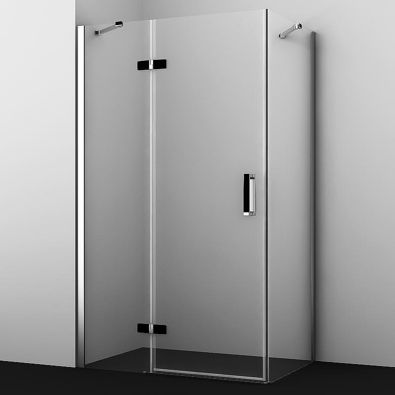 Душевой уголок WasserKRAFT Aller 120х80 L 10H06LBLACK MATT профиль Хром матовый стекло прозрачное