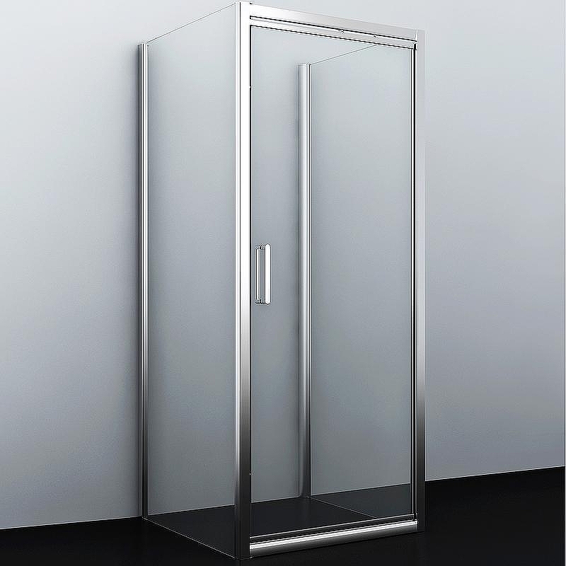 Душевой уголок WasserKRAFT Salm 100x90 27I41 профиль Хром стекло прозрачное