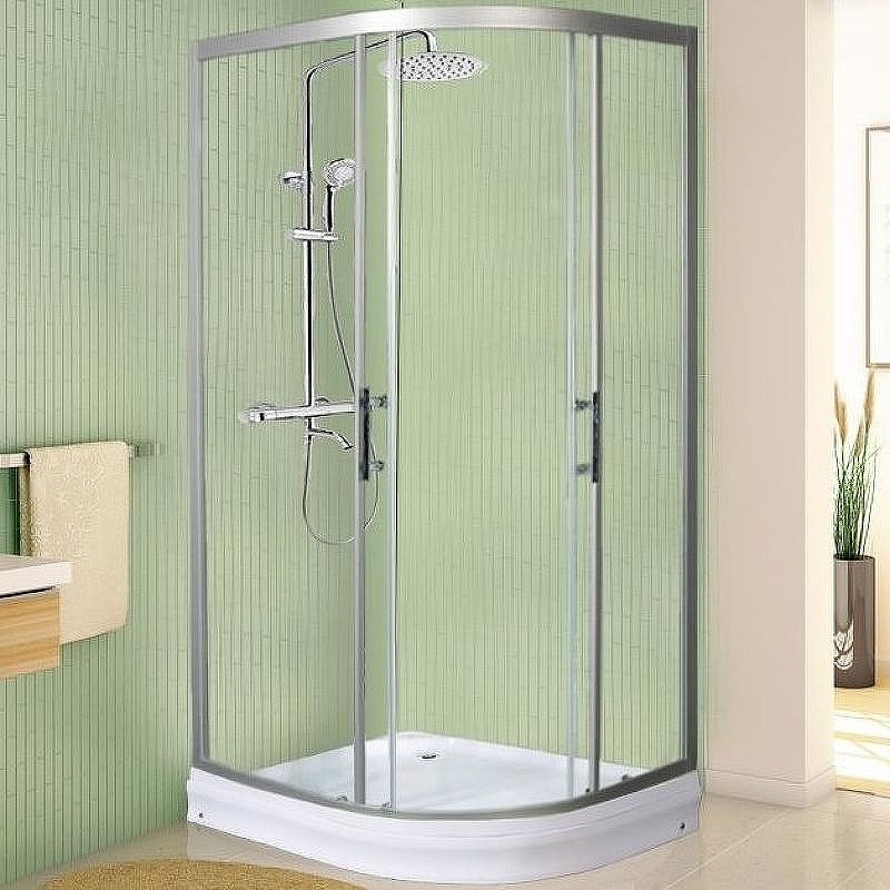 Душевой уголок WeltWasser WW500 С 120х90 L 10000012452 профиль Хром стекло прозрачное