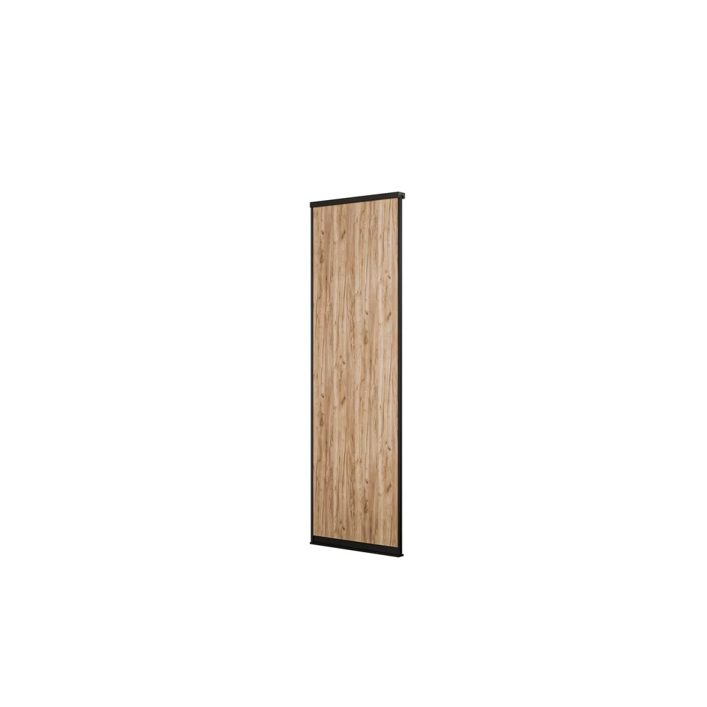 Дверь-купе 583x2452 мм дуб табачный/черный Elegant