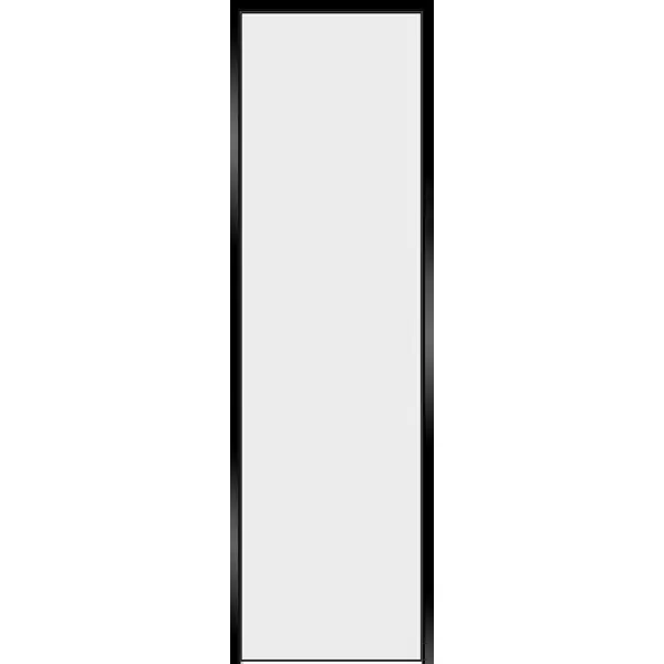 Дверь межкомнатная глухая Invisible Opt 80x200 см правая алюминий цвет белый с черной кромкой