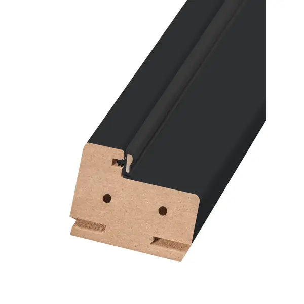 Дверная коробка Дестро 2150x70x32 мм Hardflex цвет стип антрацит (2.5 шт.)