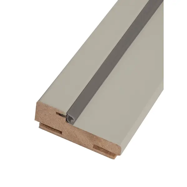 Дверная коробка телескопическая Рондо/Лион 2100x70x28 мм Hardflex ламинация цвет серый жемчуг (комплект 2.5 шт.)