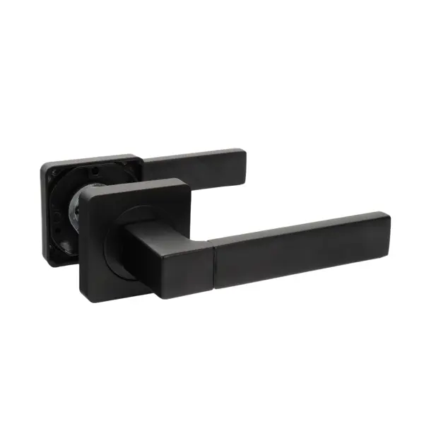 Дверная ручка на розетке Edson EDS-10-QR1 без запирания цвет черный