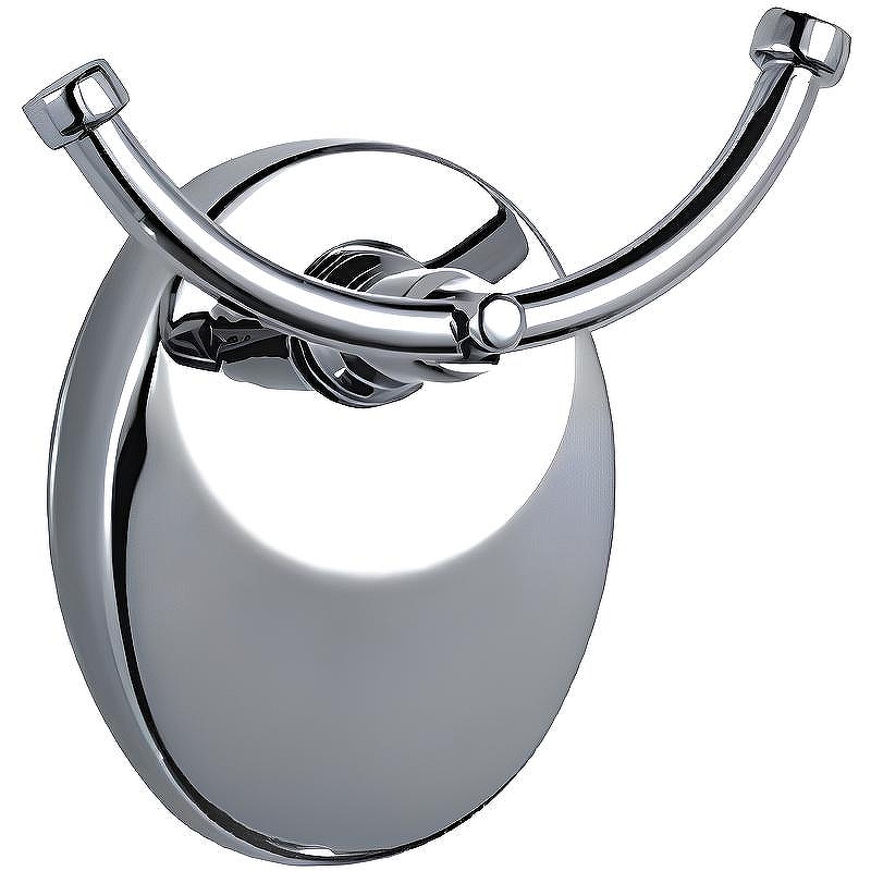 Двойной крючок Haiba HB1605-2 Хром