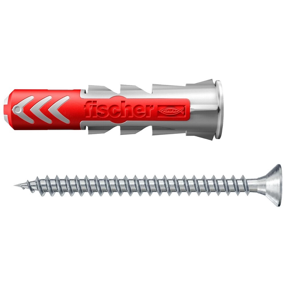 Дюбель универсальный Fischer DuoPower 6x30 мм нейлон с шурупом (12 шт.)