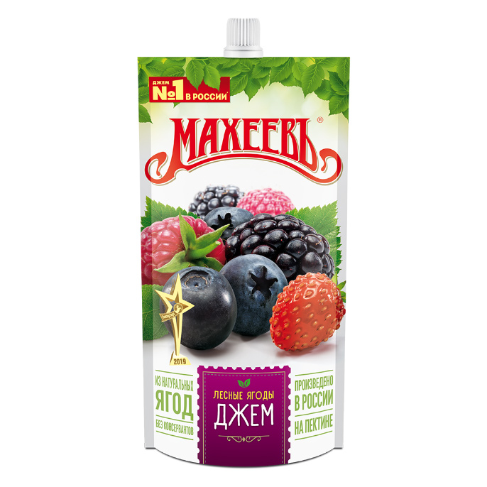 Джем Махеевъ лесные ягоды с дозатором 300 г