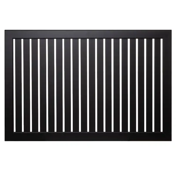 Экран для радиатора 120x60 см реечный черный