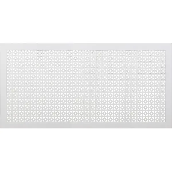 Экран радиатора Дамаско 120x60 см МДФ цвет белый