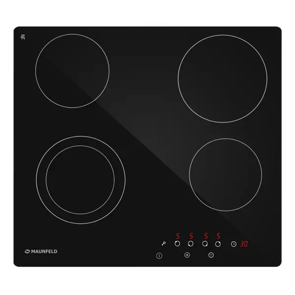 Электрическая варочная панель Maunfeld AVCE6042DBK 58x5.2x51 см 4 конфорки цвет черный