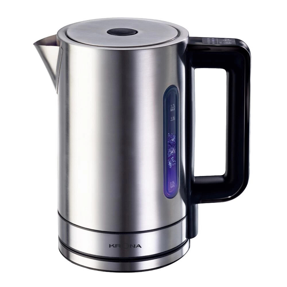 Электрический чайник Krona Digitaler Inox Licht 1,7 л с регулировкой температуры хром