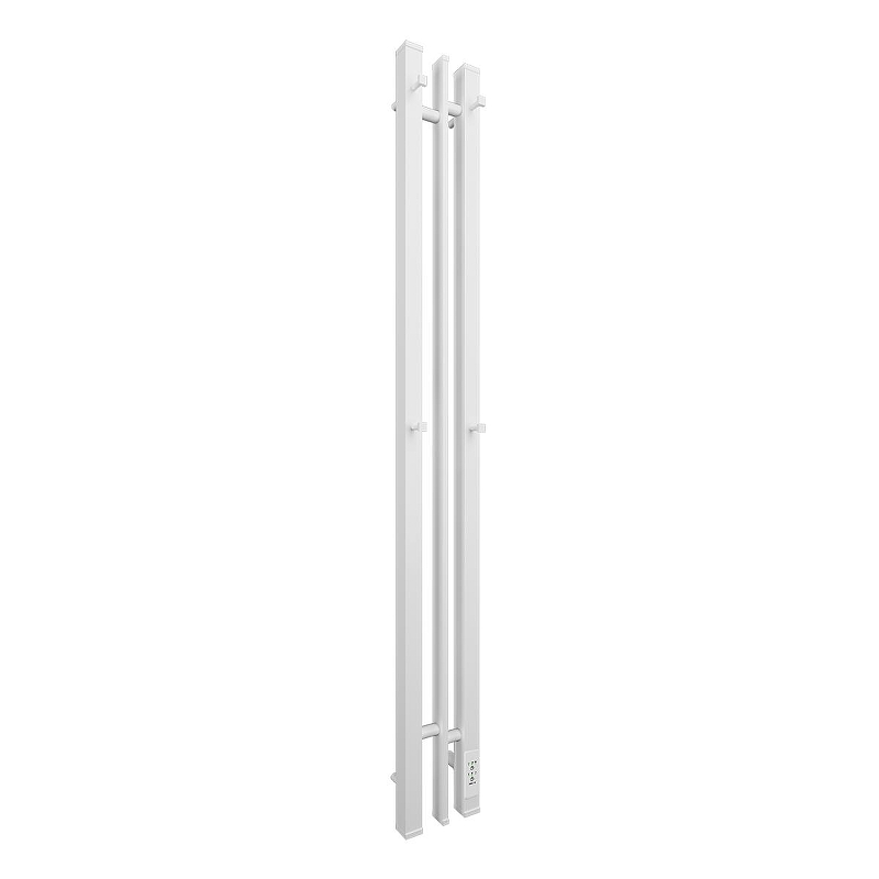 Электрический полотенцесушитель APEXTERMO Delta 1100x100 DL10111WM с крючками цвет Белый матовый