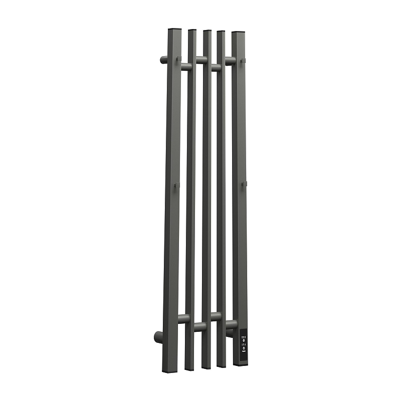 Электрический полотенцесушитель APEXTERMO Delta 800x180 DL10183GF с крючками цвет Графит металлик