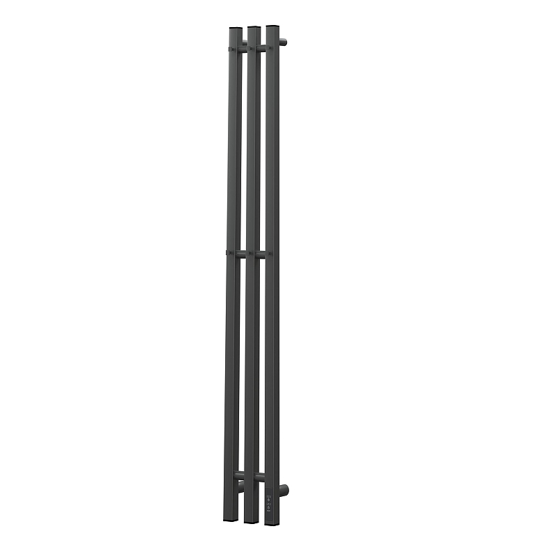 Электрический полотенцесушитель APEXTERMO Sirius 1100x120 SR10112GF с крючками цвет Графит металлик