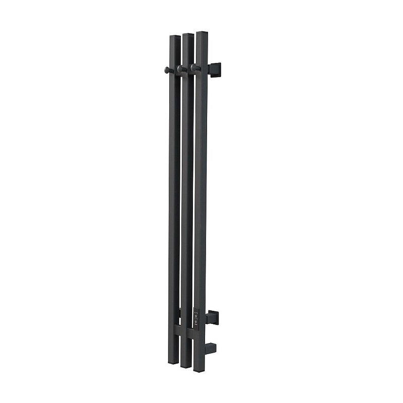 Электрический полотенцесушитель Aringa Токио 95х12.5 AR03059GR с крючками цвет Графит