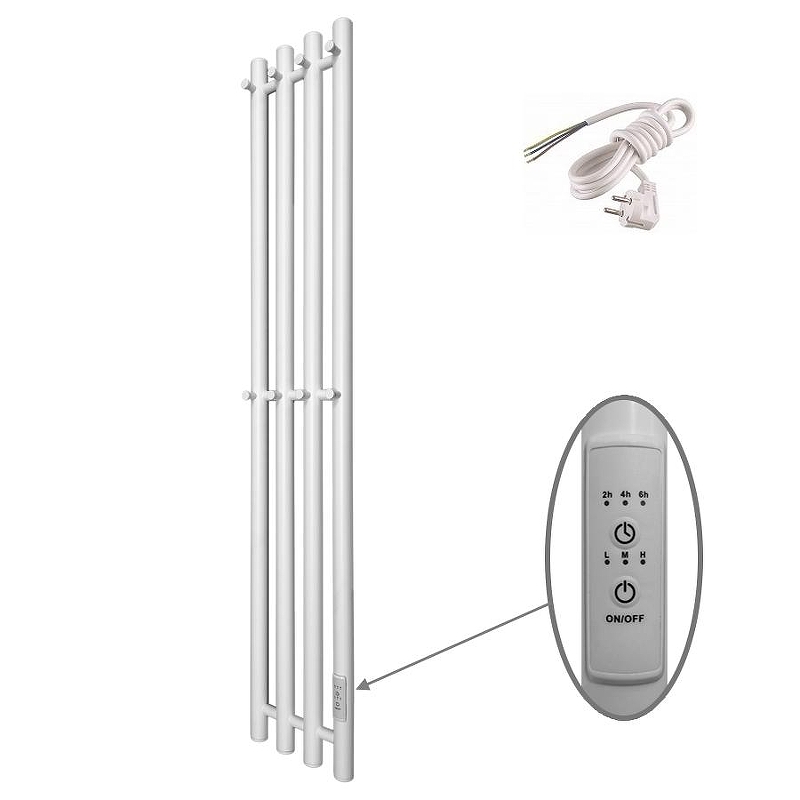 Электрический полотенцесушитель Маргроид Inaro 12 x 2.1 Inaro-12018-1049-9016R цвет Белый матовый