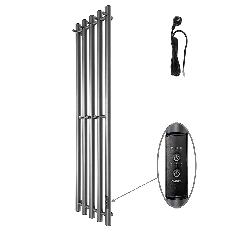 Электрический полотенцесушитель Маргроид Inaro 12 x 2.7 Inaro-12024-1049-7024 цвет Серый