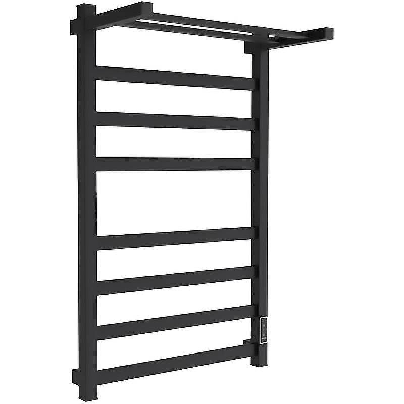 Электрический полотенцесушитель Melodia della vita Moderno Shelf Ferrum 50х80 П8 MTRMSF5080bk с полкой Черный