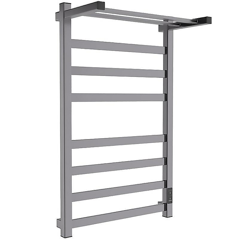 Электрический полотенцесушитель Melodia della vita Moderno Shelf Ferrum 50х80 П8 MTRMSF5080gt с полкой Графит