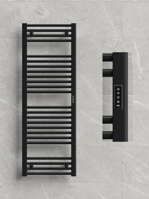 Электрический полотенцесушитель Rifar D-line 1200х450 DL-120-45-BM цвет Черный янтарь матовый