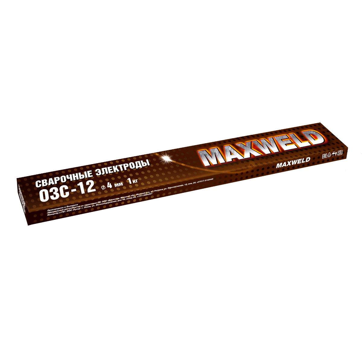 Электроды Maxweld СТАЛЬ ОЗС-12 4мм, 1 кг