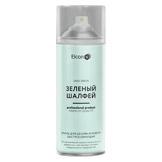 эмаль аэрозольная ELCON для декора 520мл зеленый шалфей, арт.00-00462256